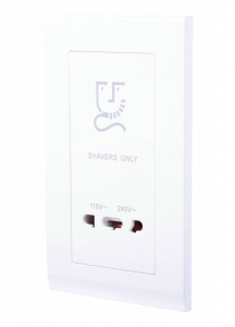 Simplicity Shaver Outlet 20W White